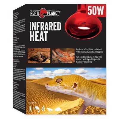 Інфрачервона лампа для обігріву тераріуму ReptiPlanet Infrared Heat Bulb 50w L24-190 фото