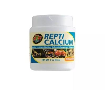 Кальцій для рептилій Zoo med Repti Calcium (США) без вітаміну D3 - 85г L24-130 фото